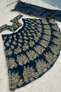 Trendy Thread Embroidered Lehenga for Sangeet Wear