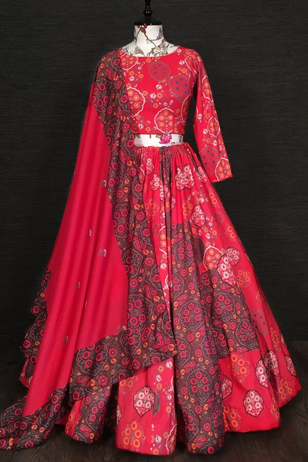Latest Digital Printed Lehenga Design For Wedding Ceremony - Anaya Designer Studio