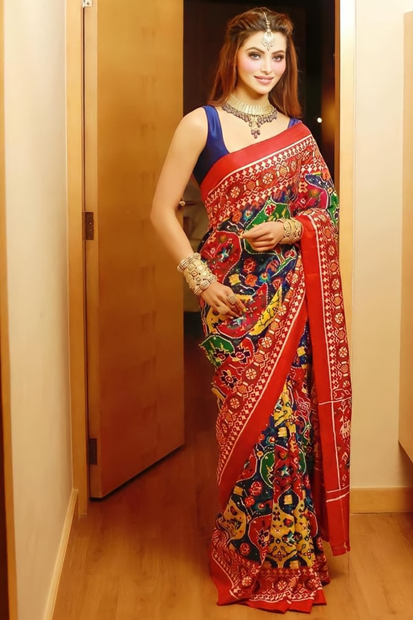 Urvashi rautela saree Multicolor Party wear 2021