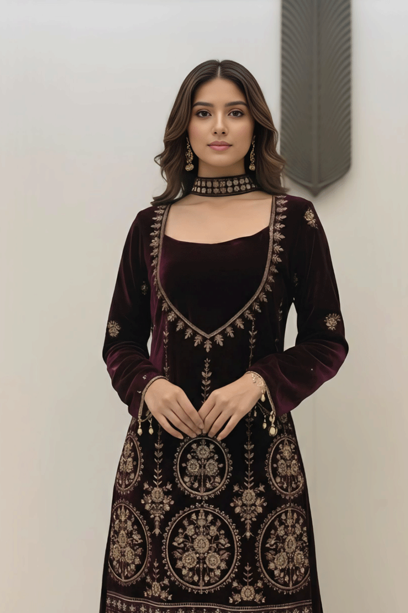 Winter Velvet Dress