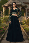 Velvet Lehenga Choli