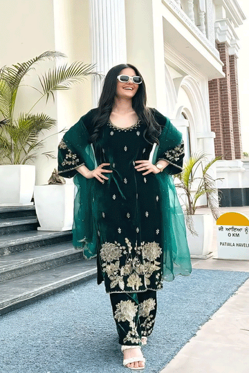 Velvet Salwar Suit