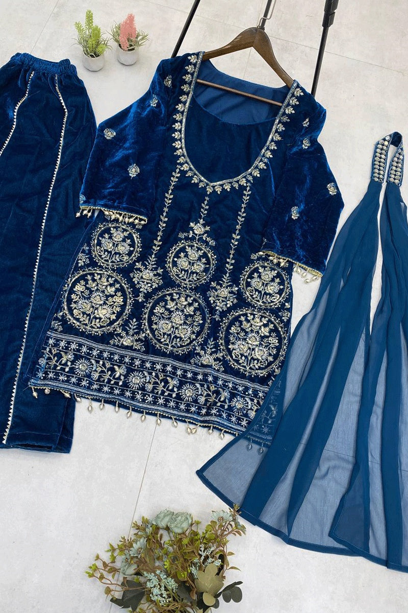 Velvet Wedding Outfit