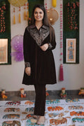 Velvet kurta set for girls