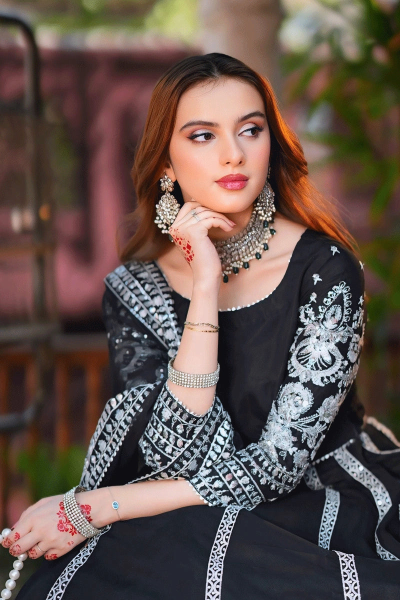 Black velvet lehenga for girls