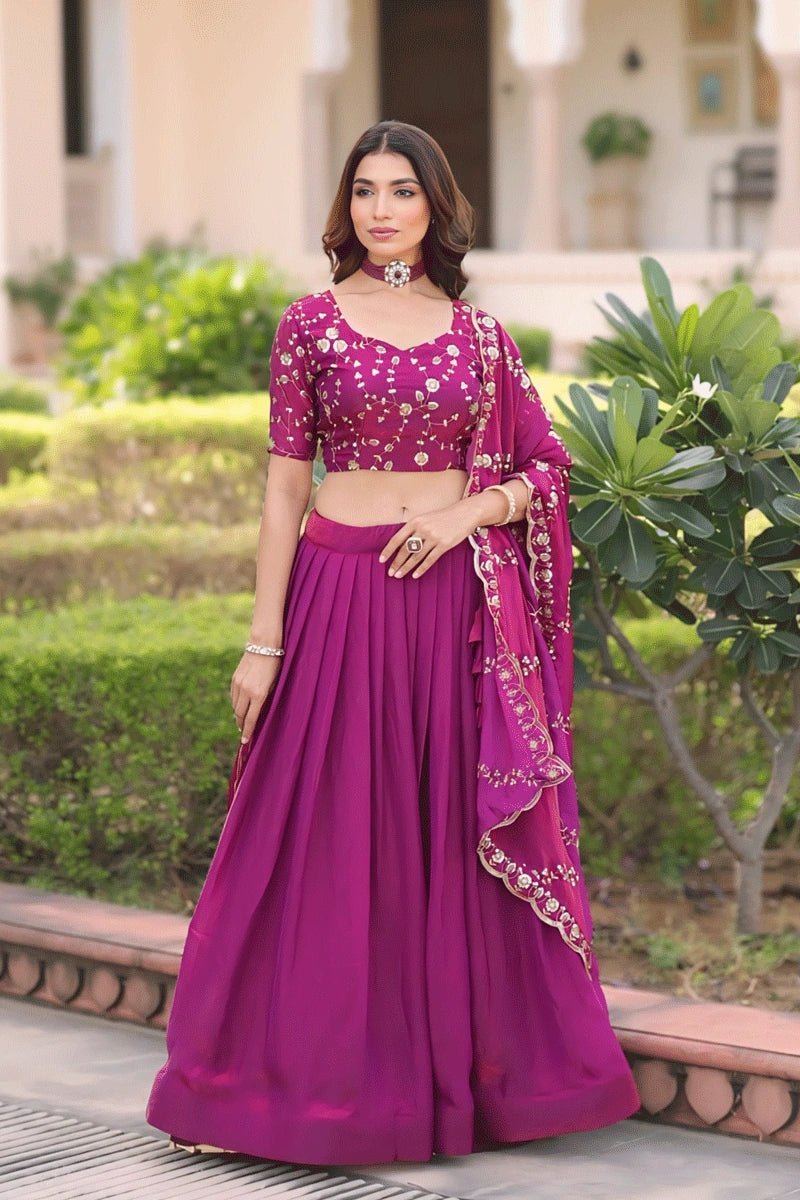 Vibrant bridal ceremony lehenga