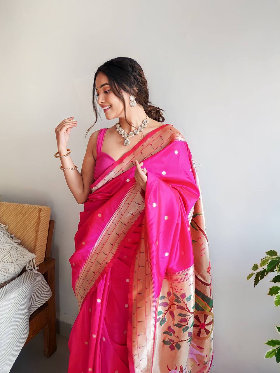 Latest Marathi Paithani Saree For Gudi Padwa
