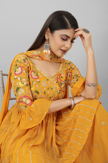 yellow dress for haldi Wedding Special Yellow Dress Design For Haldi Ceremony