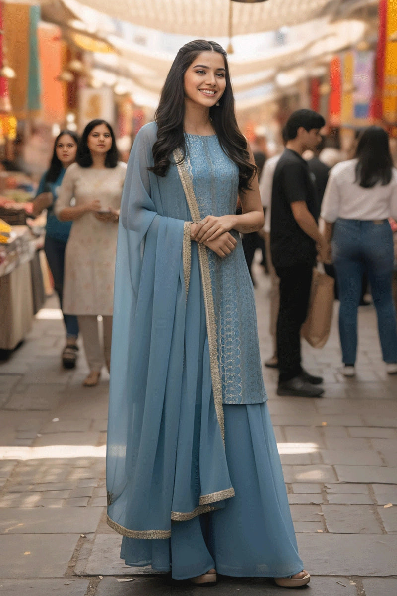 Sharara Suit for Teenage Girl