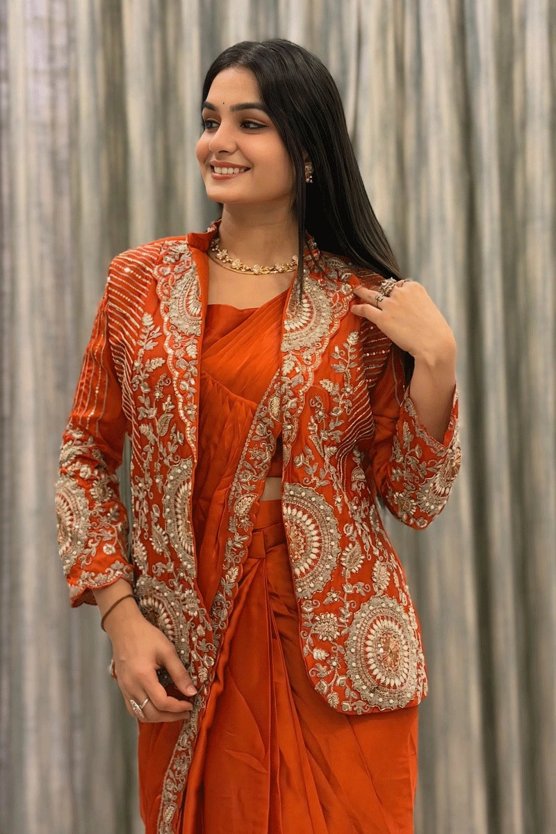 Wedding Special Ready To Wear Saree 