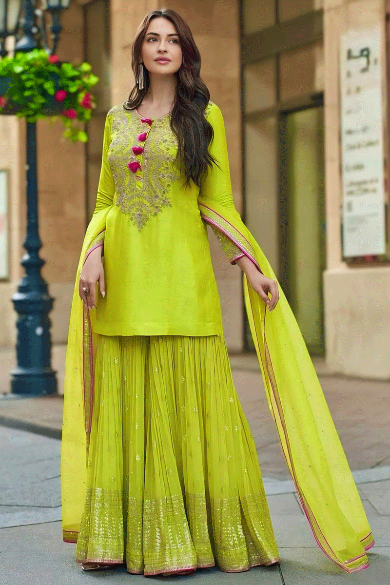 Wedding Wear Sharara Suit
