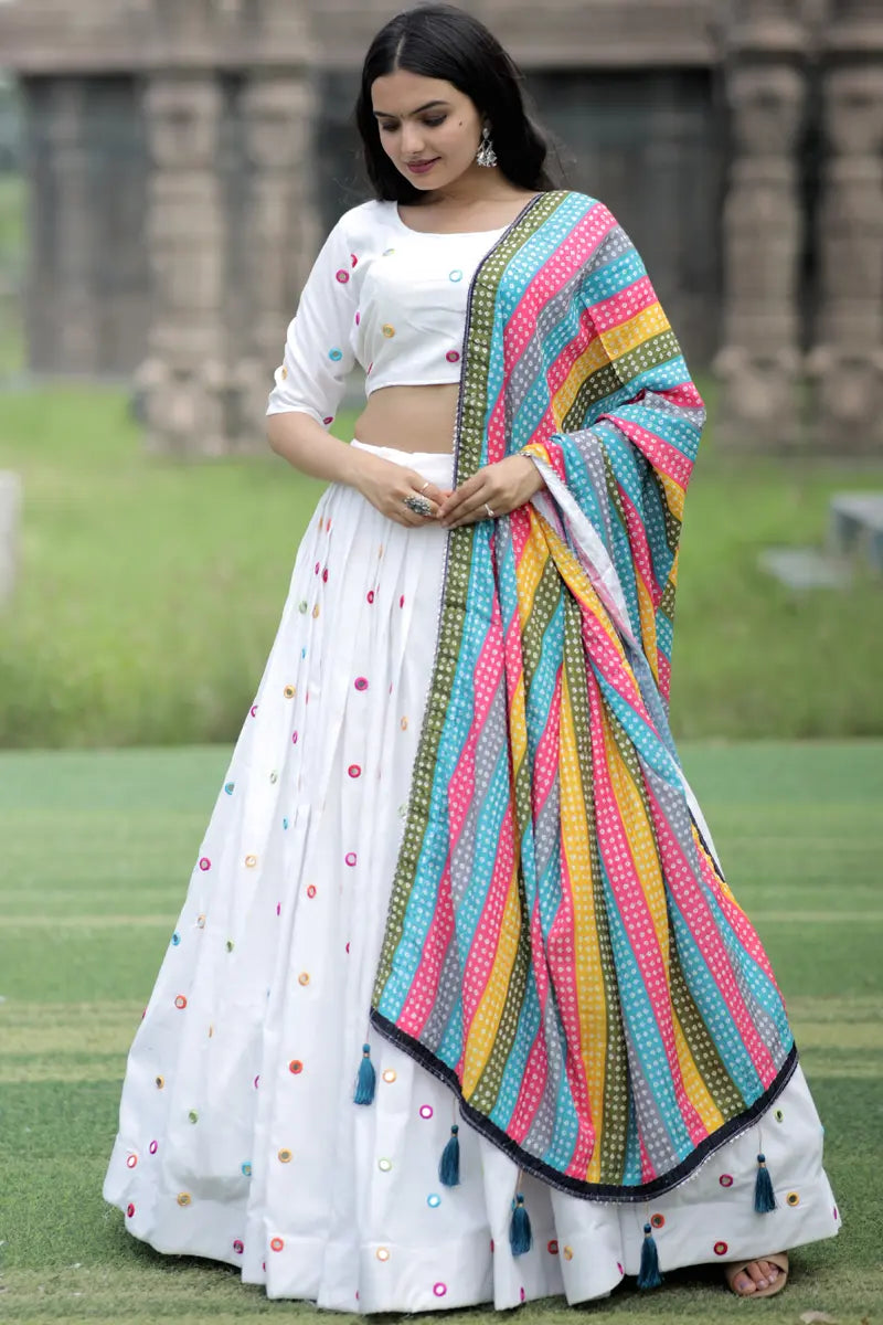 White Color Chaniya Choli