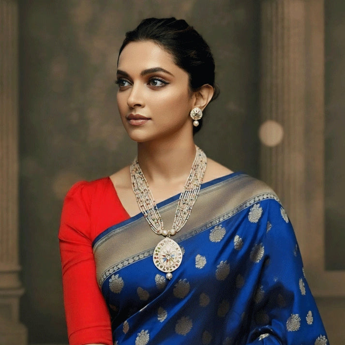 White Meenakari Necklace