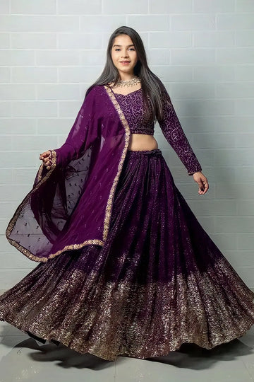 Wine Color Lehenga Designs For Wedding With Price