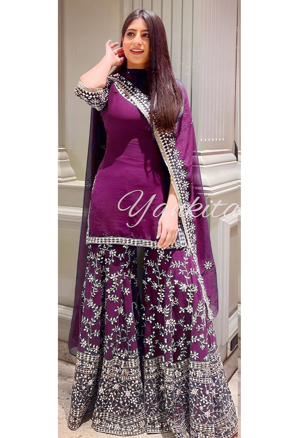 Yankita Kapoor New Latest Sharara Suit Design For Girls