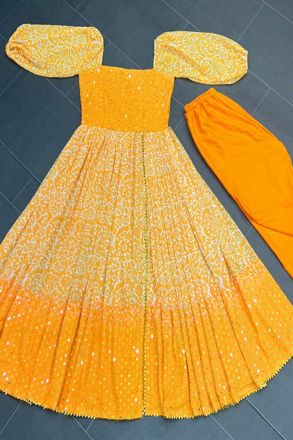 Yellow Gown For Haldi