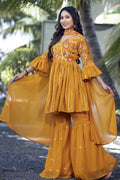 Yellow Sharara Dress for Wedding