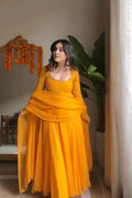 Yellow Anarkali Suit