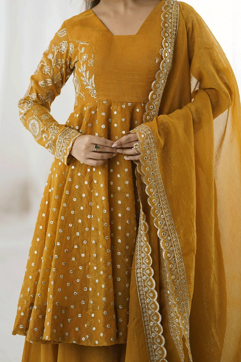 Haldi Function Sharara Suit