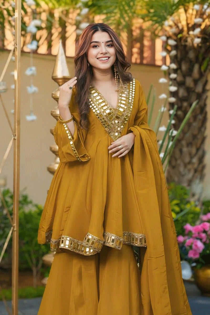 Haldi ceremony bridesmaid outfit