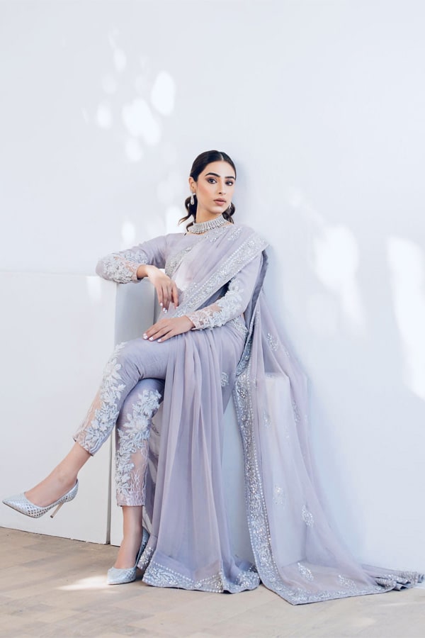 Indo Western Saree For Farewell Indo Western Dresses Dresses For