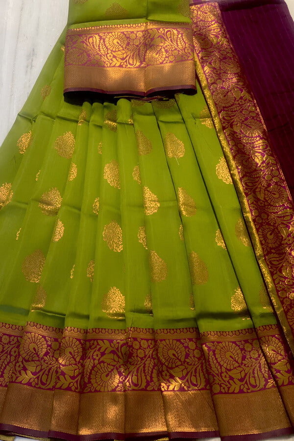 Zari Work Half Saree