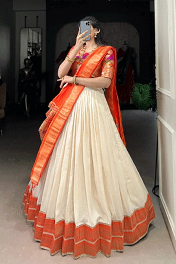 Zari Lace Border Saree