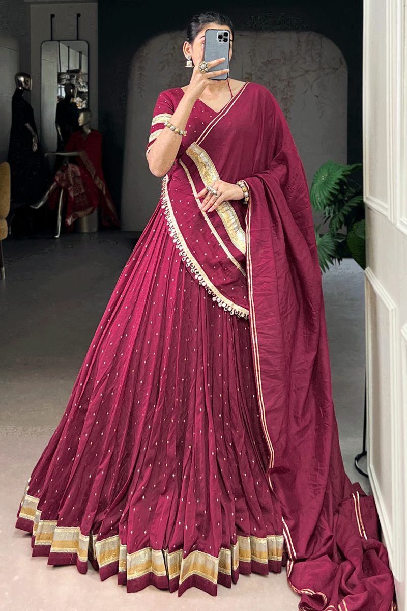 Zari Work Lehenga Choli