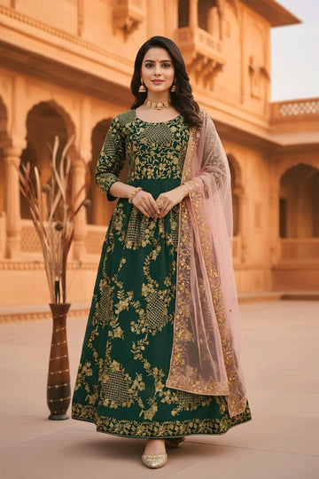 Zari Work Long Gown