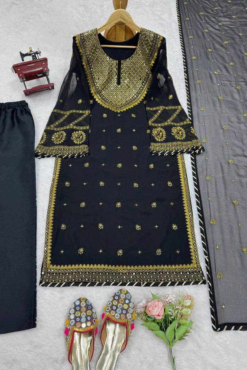 all black dress for wedding function