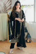 all black pakistani dress