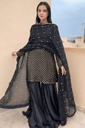 all black sharara plazo for girl