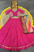 baby pink colour lehenga