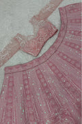 baby pink party wear lehenga