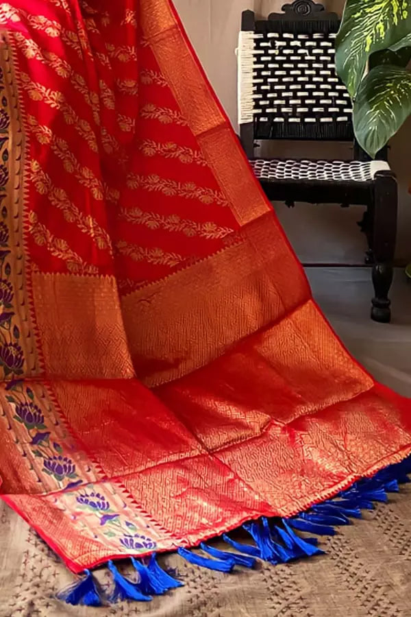 Banarasi Saree Look For Girls In Paithai