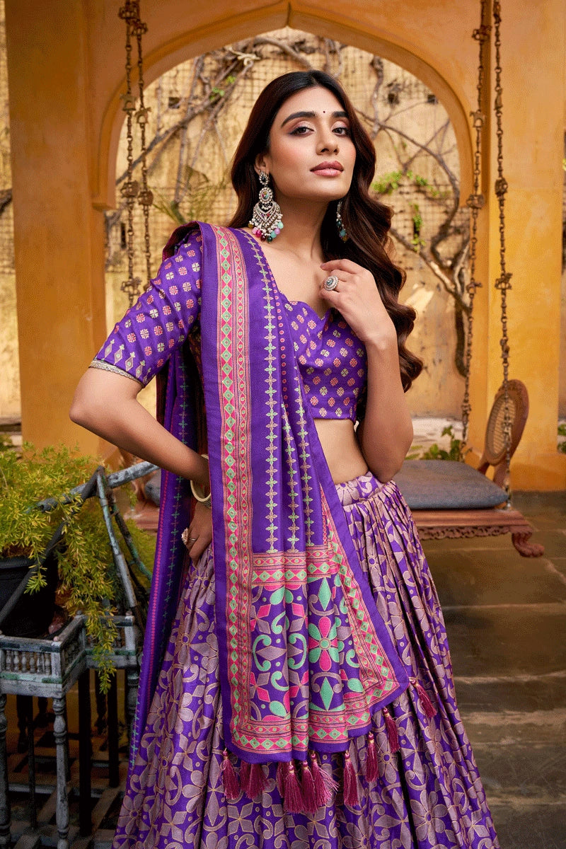 beautiful printed lehenga choli
