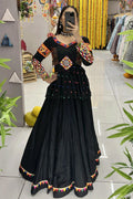 beautiful black lehenga