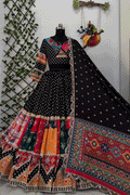 black bandhani chaniya choli 