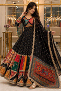 black bandhani chaniya choli for garba 