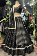 black chaniya choli combination