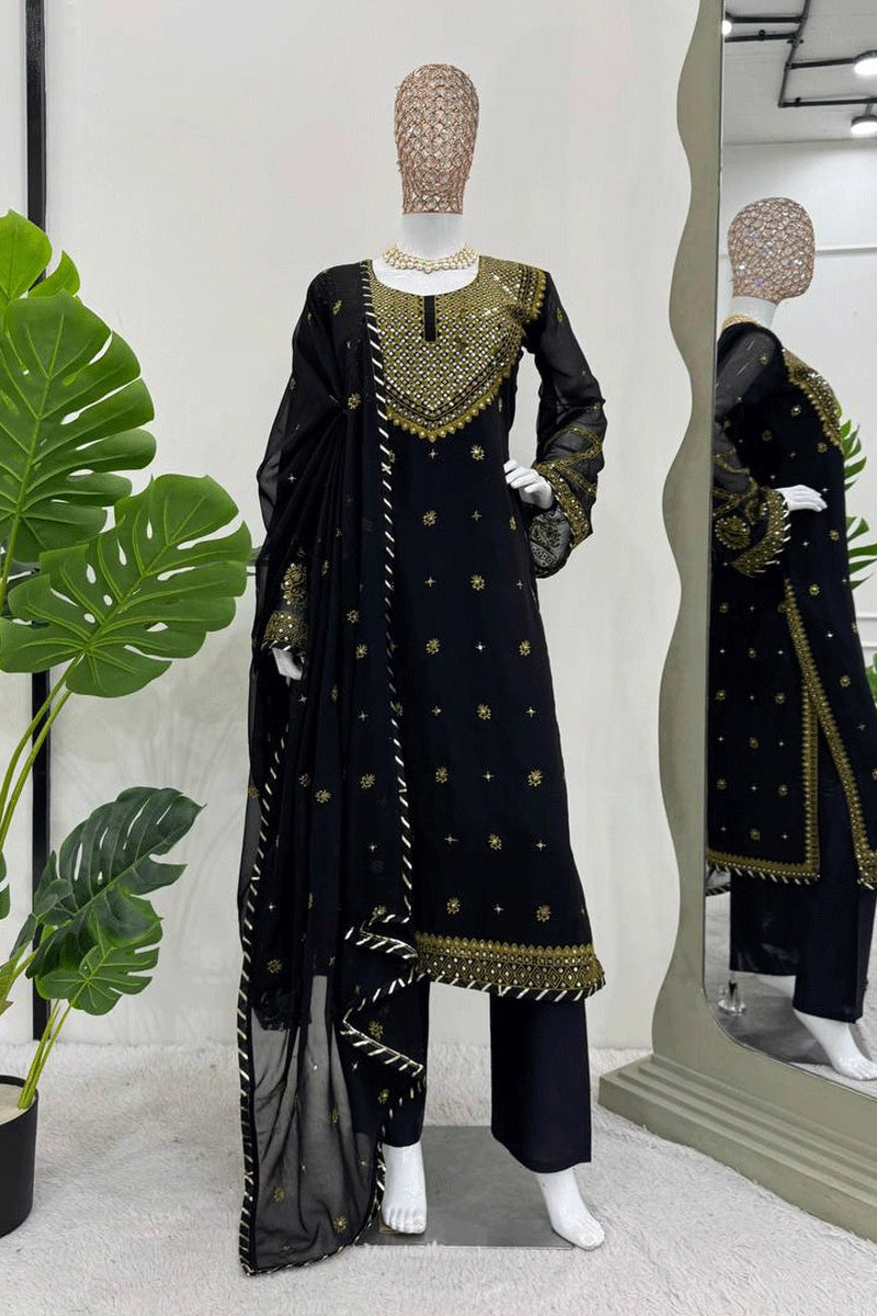 black dress for wedding function