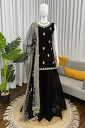 black ethnic wear for sangeet