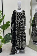 black  gown for sangeet function