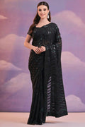 black saree for party wear