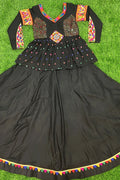 black lehenga for girls