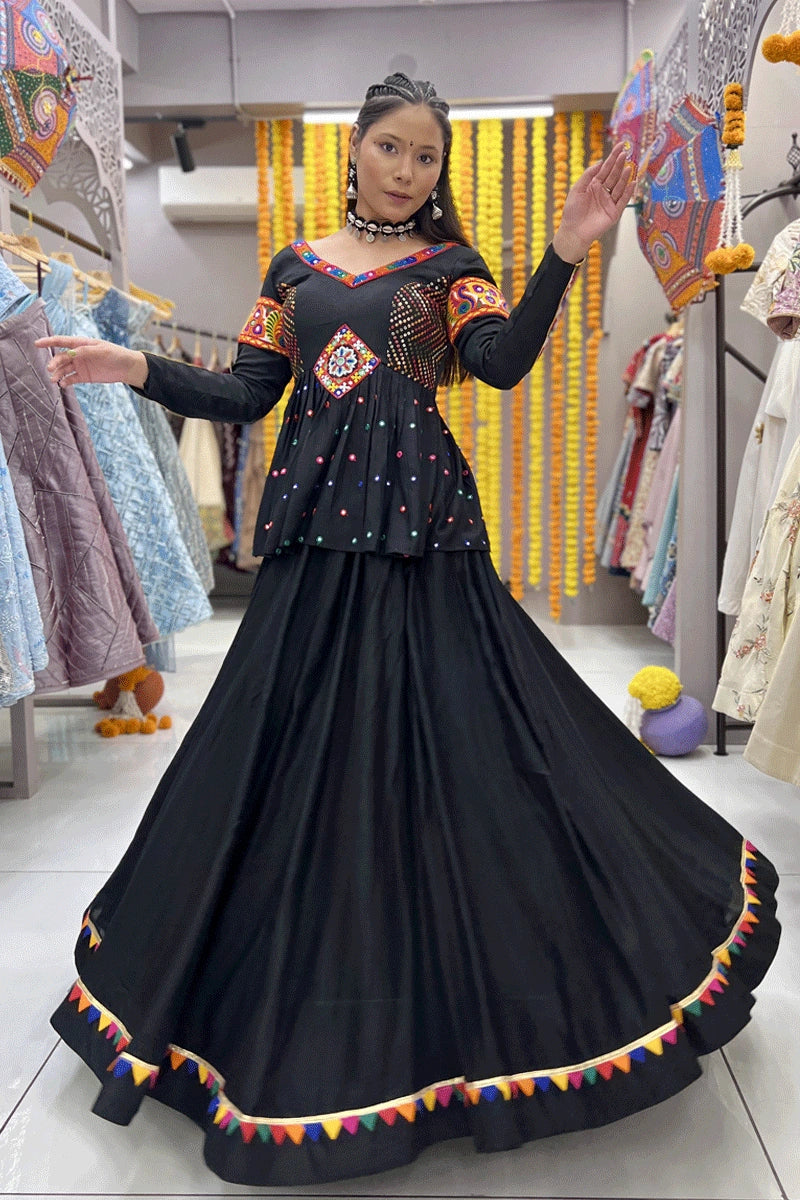 black lehenga for wedding