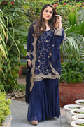 blue sharara suit for raksha bandhan