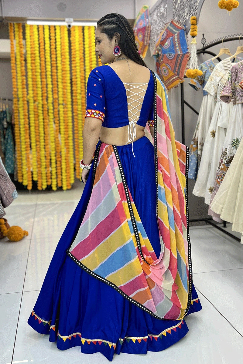 blue chaniya choli for navratri