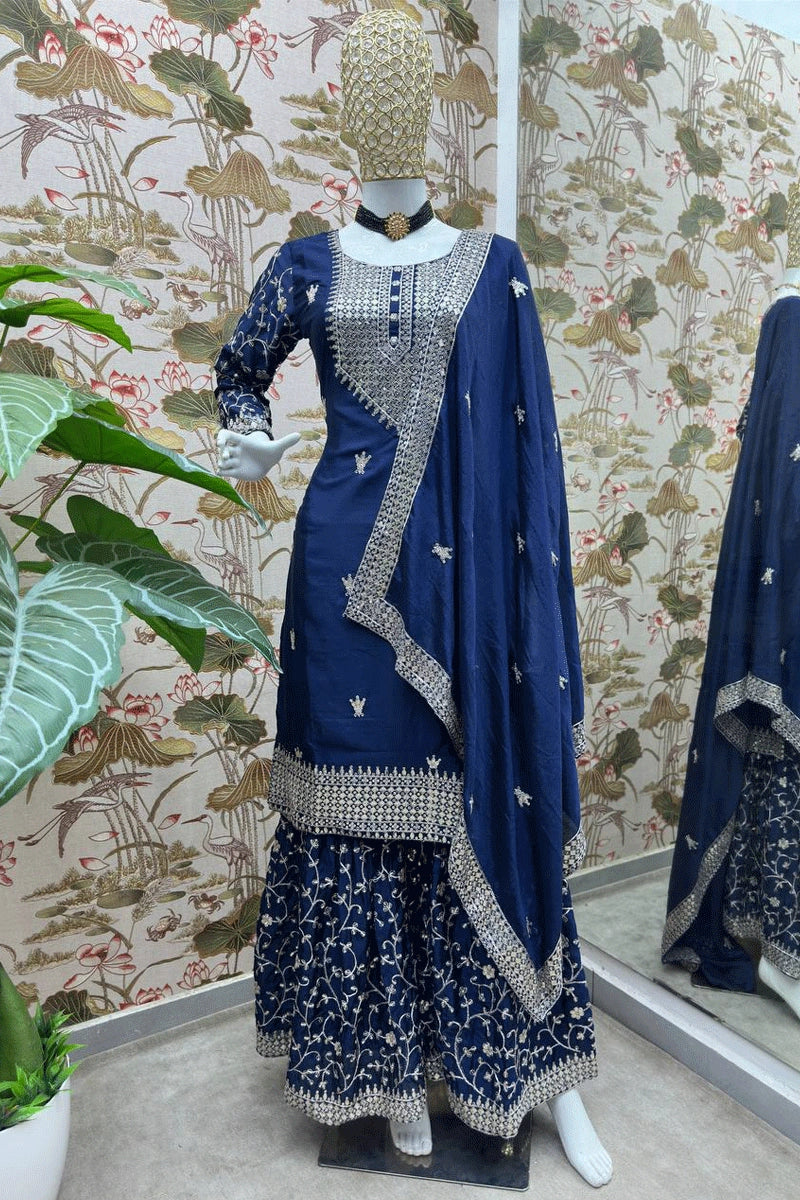 blue_sharara_suit for eid