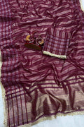 celebration wear tissue silk saree